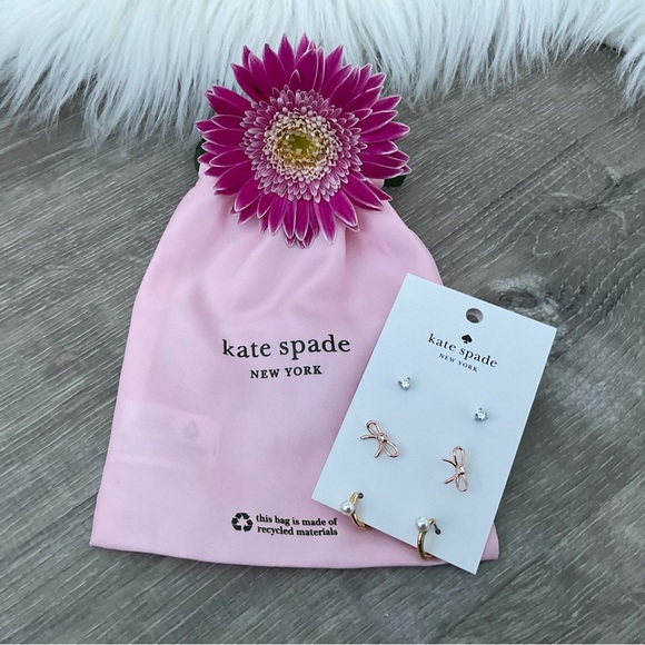 kate spade Jewelry - 🩷KATE SPADE NEW YORK "Bit Of Shine" Set of 3 Earrings